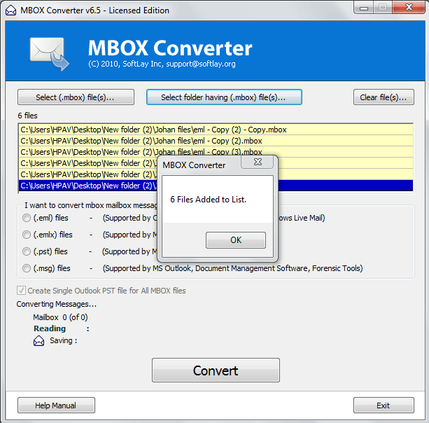 Convert MBOX to Outlook